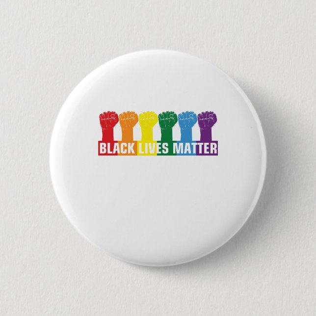 BLACK LIVES MATTER 6 CM ROUND BADGE (Front)