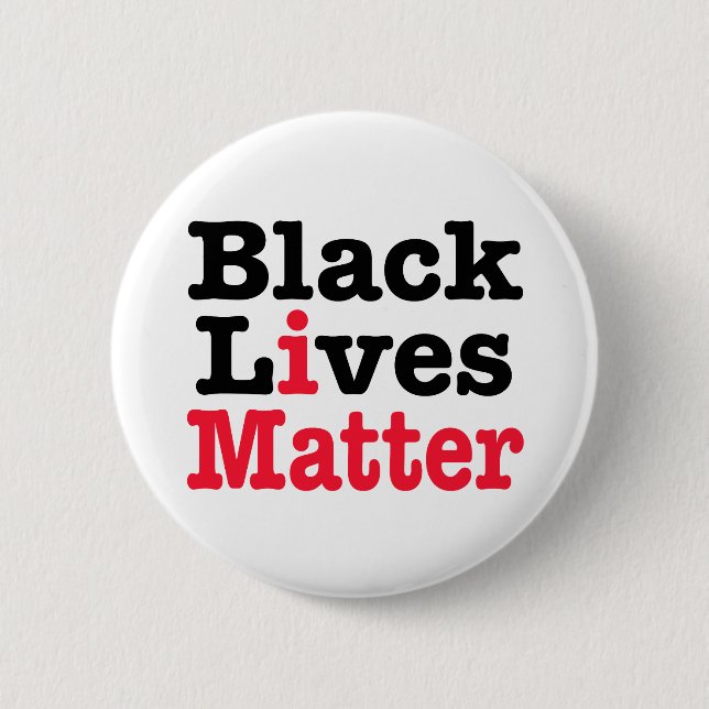 Black Lives Matter 6 Cm Round Badge (Front)