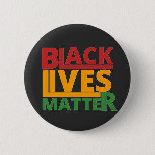 BLACK LIVES MATTER 6 CM ROUND BADGE