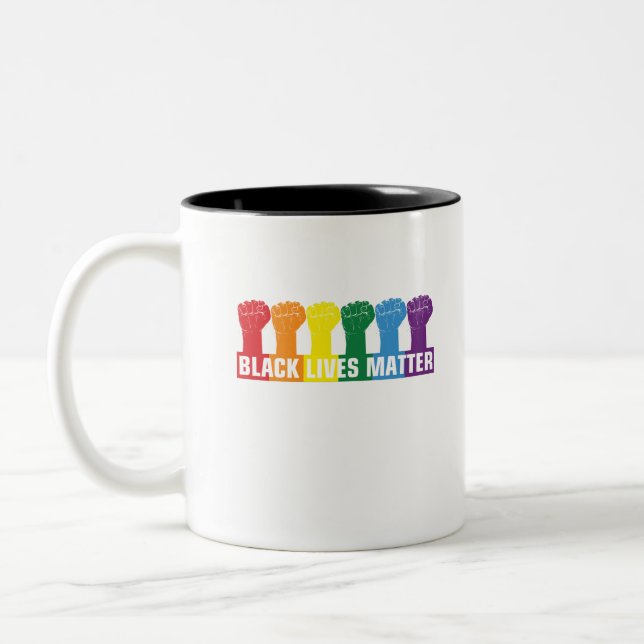 BLACK LIVES MATTER 6 Two-Tone COFFEE MUG (Left)