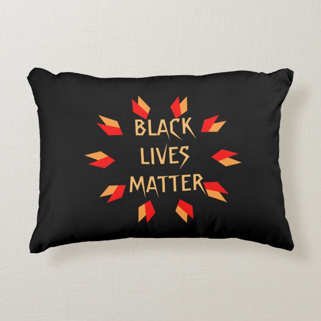 Black Lives Matter Accent Pillow (Front)
