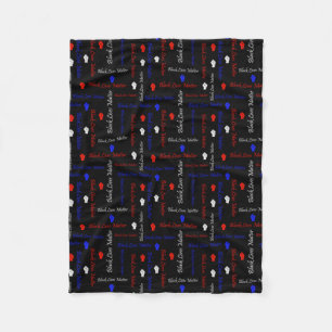 Black Lives Matter American Flag BLM Movement Fleece Blanket