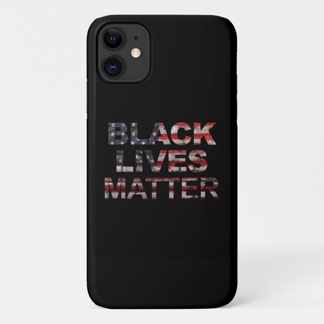 Black Lives Matter | American Flag Case-Mate iPhone Case (Back)