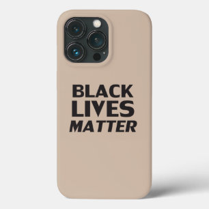Black Lives Matter beige black modern typography iPhone 13 Pro Case