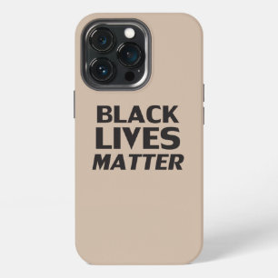 Black Lives Matter beige black modern typography iPhone 13 Pro Case