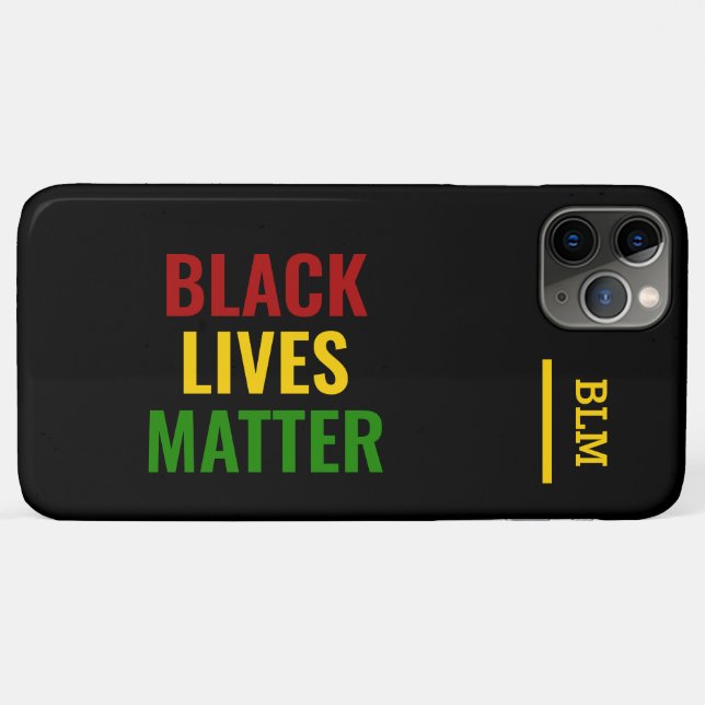 BLACK LIVES MATTER BHM Stylish Monogram Case-Mate iPhone Case (Back (Horizontal))