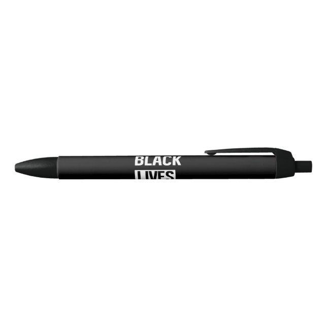 Black Lives Matter Black Ink Pen (Top)