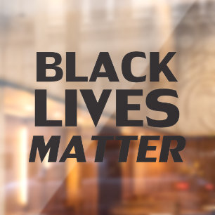 Black Lives Matter black modern bold typography
