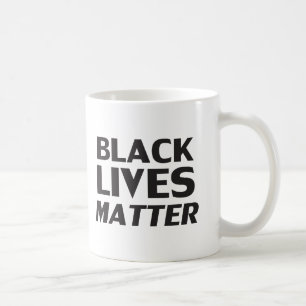 Black Lives Matter black modern bold typography Coffee Mug