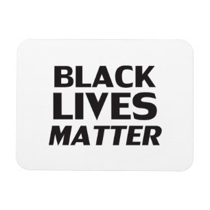 "black lives matter" black white - magnet