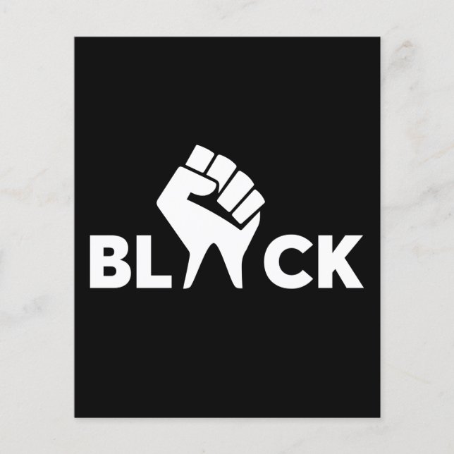 Black Lives Matter Black With Hand (Front)