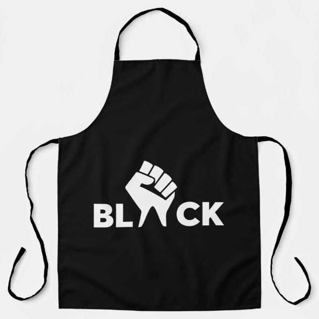 Black Lives Matter Black With Hand Apron (Front)