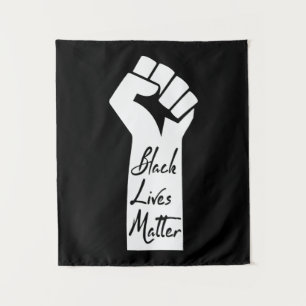 Black Lives Matter Black Woman Tapestry