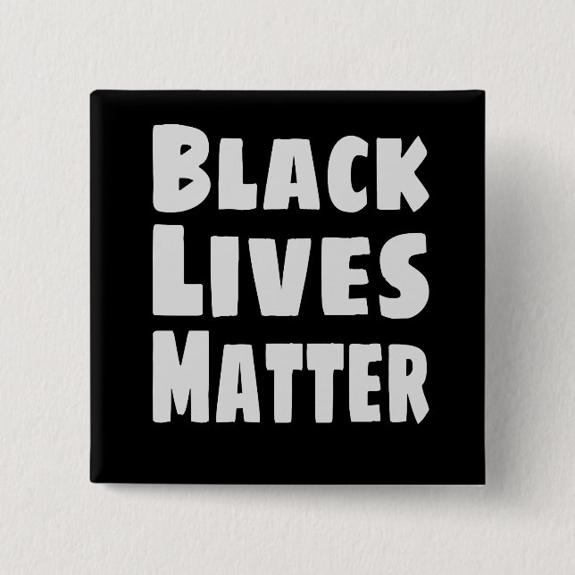 Black Lives Matter BLM 15 Cm Square Badge (Front)