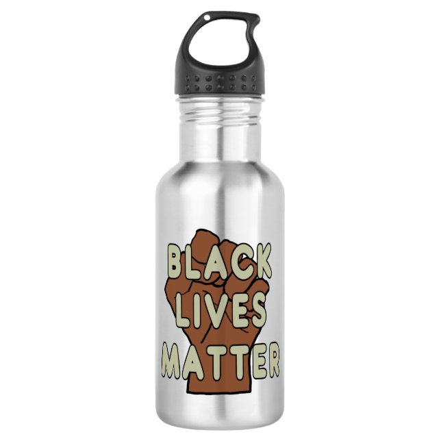 Black Lives Matter BLM 532 Ml Water Bottle (Front)