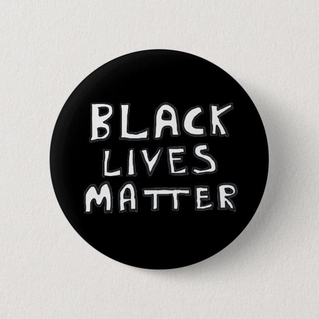 Black Lives Matter BLM 6 Cm Round Badge (Front)