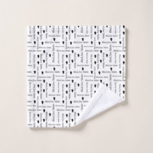Black Lives Matter BLM African American Protest Wash Cloth