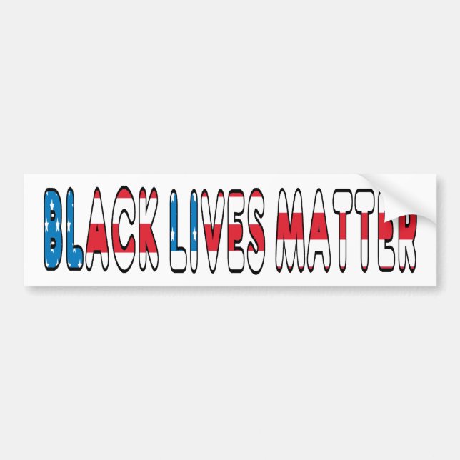 Black Lives Matter BLM Bumper Sticker (Front)