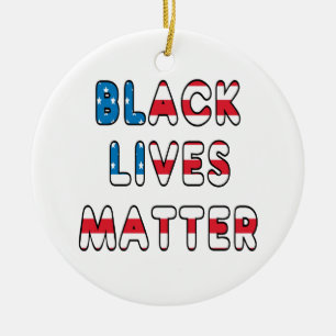 Black Lives Matter BLM Ceramic Ornament