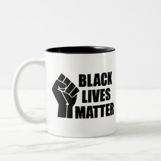 Black Lives Matter - BLM Logo Two-Tone Coffee Mug
