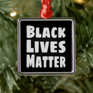 Black Lives Matter BLM Metal Ornament