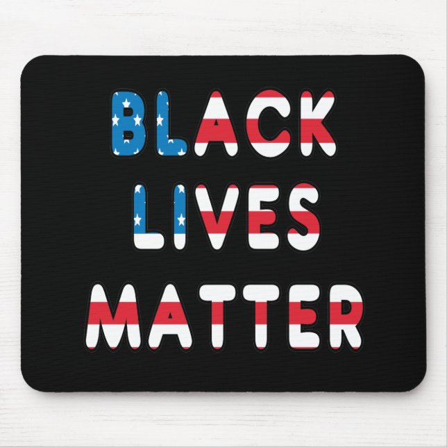 Black Lives Matter BLM Mouse Pad (Front)