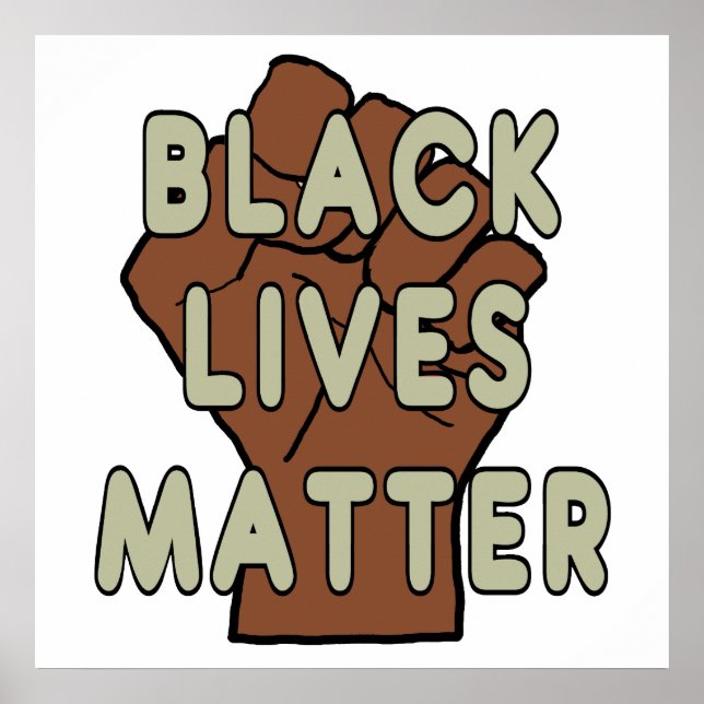 Black Lives Matter BLM Poster (Front)