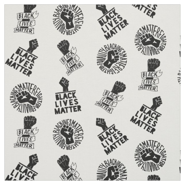 black lives matter blm protest seamless pattern 20 fabric (Swatch)