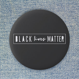 Black Lives Matter BLM Race Equality Modern 6 Cm Round Badge
