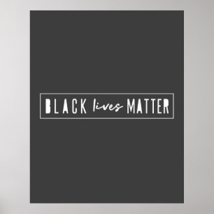 Black Lives Matter BLM Race Equality Modern Poster
