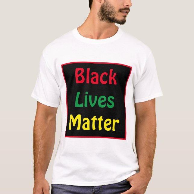 Black Lives Matter Bold Text T-Shirt (Front)