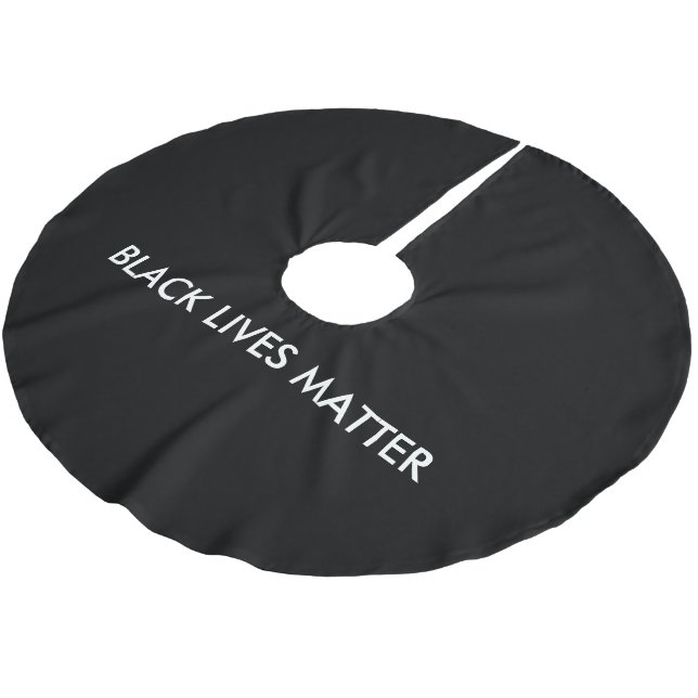 Black Lives Matter Brushed Polyester Tree Skirt (Angled)