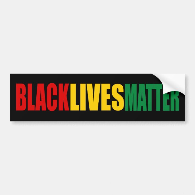 “BLACK LIVES MATTER” BUMPER STICKER (Front)