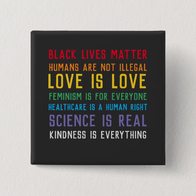 Black Lives Matter button (Front)