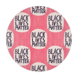 Black lives matter, calligraphic pattern cutting board