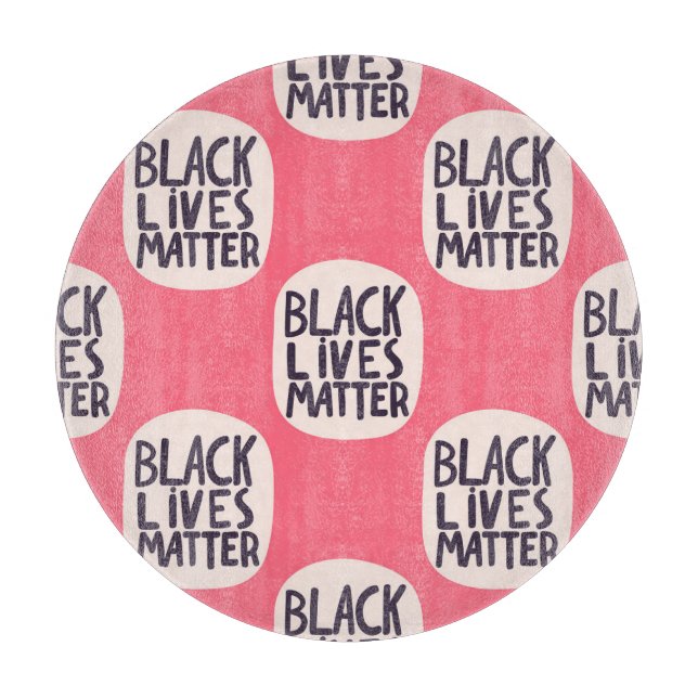 Black lives matter, calligraphic pattern cutting board (Front)