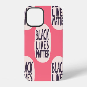 Black lives matter, calligraphic pattern iPhone 12 case