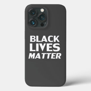 Black Lives Matter charcoal grey modern typography iPhone 13 Pro Case