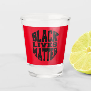 Black Lives Matter Contour Shot Glass