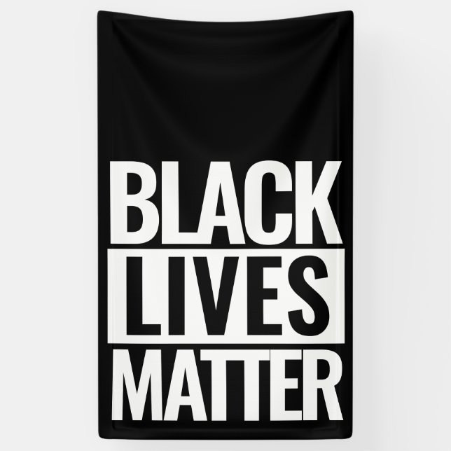 Black Lives Matter Custom Banner (Vertical)