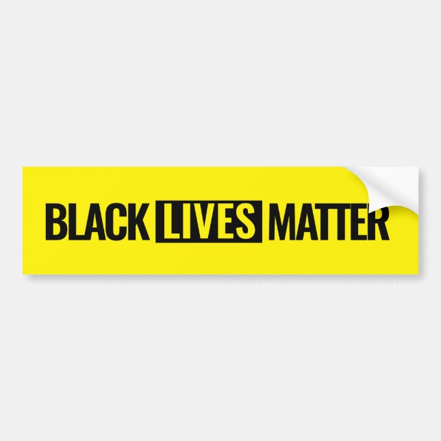 Black lives matter Custom Bumper Sticker (Front)