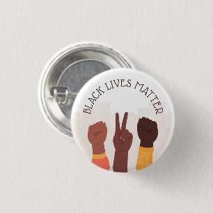 Black Lives Matter - Custom Text 3 Cm Round Badge
