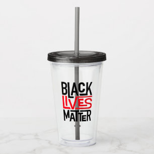 Black Lives Matter Equal Rights Acrylic Tumbler