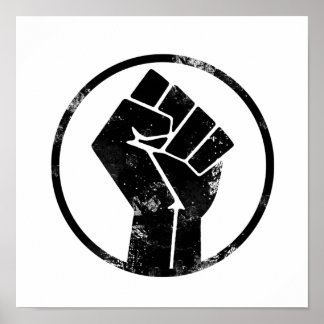 Black Lives Matter FIST 2 #BLM Poster