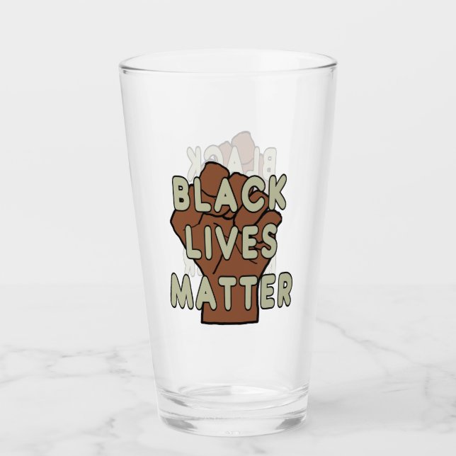 Black Lives Matter Glass (Front)