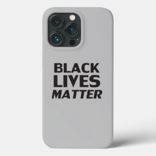 Black Lives Matter grey black modern typography iPhone 13 Pro Case