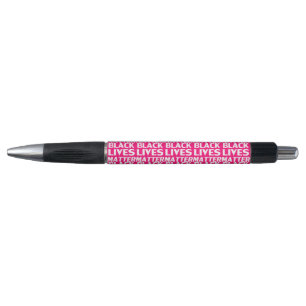 Black Lives Matter hot pink typography pattern