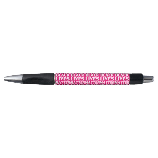 Black Lives Matter hot pink typography pattern (Front)