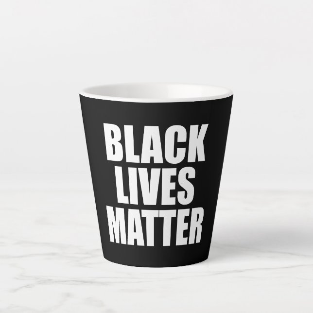 Black Lives Matter Latte Mug (Front)