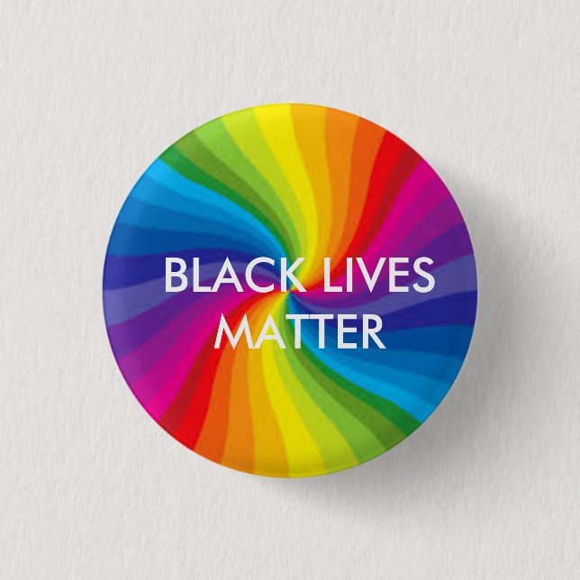 Black Lives Matter/LGBTQ 3 Cm Round Badge (Front)